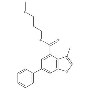 N-(3-methoxypropyl)-3-methyl-6-phenylisoxazolo[5,4-b]pyridine-4-carboxamide Structure