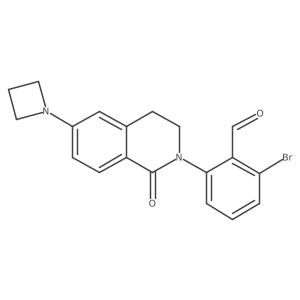 2-[6-(1-Azetidinyl)-3,4-dihydro-1-oxo-2(1h)-isoquinolinyl]-6-bromobenzaldehyde Structure