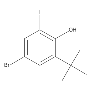 4-Bromo-2-tert-butyl-6-iodophenol Structure