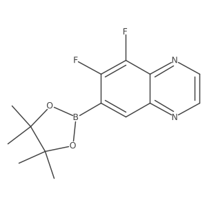 5,6-Difluoro-7-(4,4,5,5-tetramethyl-1,3,2-dioxaborolan-2-yl)quinoxaline Structure