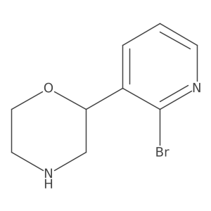 2-(2-Bromopyridin-3-yl)morpholine Structure