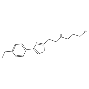 3-[[2-[4-(4-Ethylphenyl)-2-thiazolyl]ethyl]amino]-1-propanol结构式