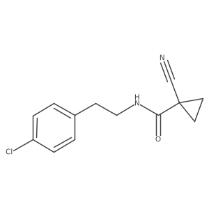 N-(4-chlorophenethyl)-1-cyanocyclopropanecarboxamide Structure