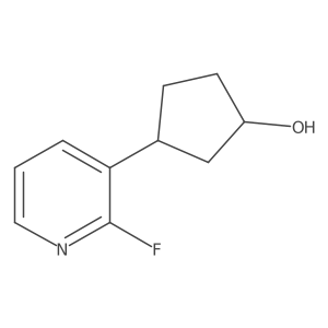 3-(2-Fluoropyridin-3-YL)cyclopentanol结构式