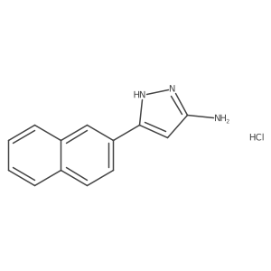3-(Naphthalen-2-yl)-1H-pyrazol-5-amine hydrochloride Structure