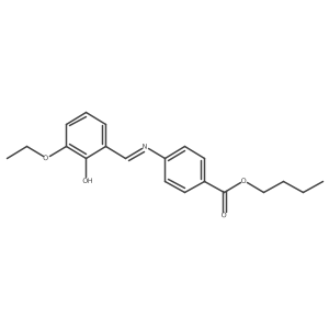 butyl 4-{[(1E)-(3-ethoxy-2-hydroxyphenyl)methylene]amino}benzoate结构式