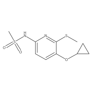 N-(5-Cyclopropoxy-6-(methylthio)pyridin-2-YL)methanesulfonamide结构式