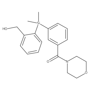 (3-((2-(Hydroxymethyl)phenyl)dimethylsilyl)phenyl)(morpholino)methanone结构式