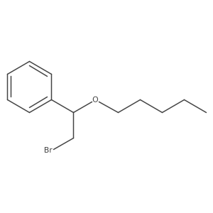 [2-Bromo-1-(pentyloxy)ethyl]benzene Structure