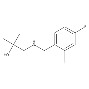 1-{[(2,4-Difluorophenyl)methyl]amino}-2-methylpropan-2-ol Structure