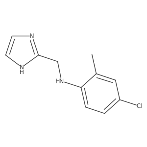 4-chloro-N-(1H-imidazol-2-ylmethyl)-2-methylaniline Structure