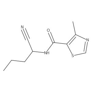 N-(1-cyanobutyl)-4-methyl-1,3-thiazole-5-carboxamide Structure