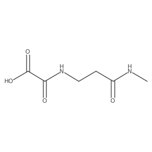 {[2-(Methylcarbamoyl)ethyl]carbamoyl}formic acid Structure