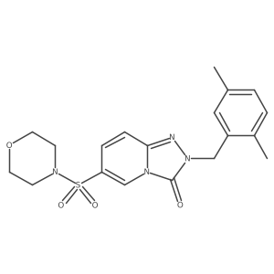 2-(2,5-dimethylbenzyl)-6-(morpholinosulfonyl)-[1,2,4]triazolo[4,3-a]pyridin-3(2H)-one Structure