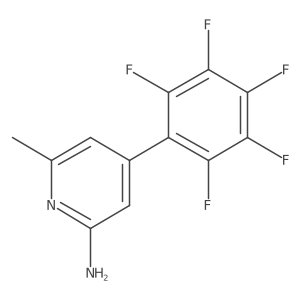 2-Amino-6-methyl-4-(perfluorophenyl)pyridine结构式