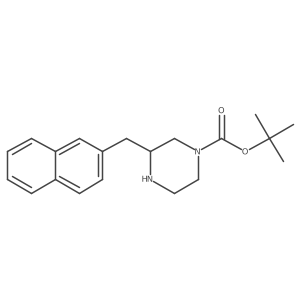 tert-Butyl (S)-3-(naphthalen-2-ylmethyl)piperazine-1-carboxylate Structure