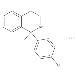 Isoquinoline, 1-(4-chlorophenyl)-1,2,3,4-tetrahydro-1-methyl-, hydrochloride结构式