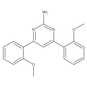 4,6-Bis(2-methoxyphenyl)pyrimidin-2-amine Structure