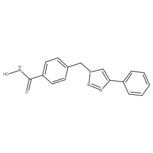 N-hydroxy-4-[(4-phenyl-1h-1,2,3-triazol-1-yl)methyl]benzamide结构式