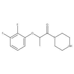 2-(2,3-Difluorophenoxy)-1-(piperazin-1-yl)propan-1-one Structure