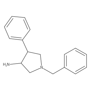 (3S,4R)-1-Benzyl-4-phenylpyrrolidin-3-amine Structure