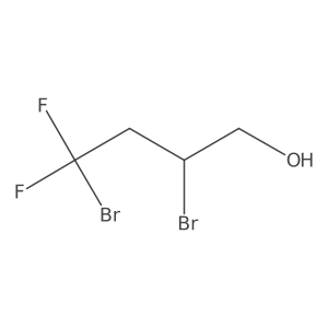 2,4-Dibromo-4,4-difluoro-1-butanol Structure