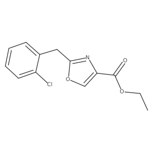 Ethyl 2-(2-Chlorobenzyl)oxazole-4-carboxylate结构式