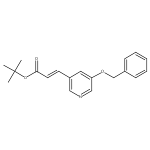 (E)-Tert-butyl 3-(5-(benzyloxy)pyridin-3-YL)acrylate结构式