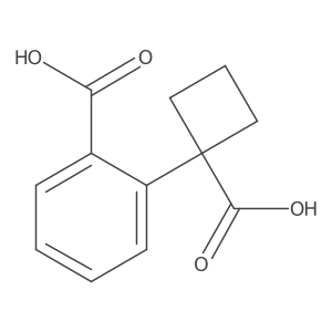 2-(1-carboxycyclobutyl)Benzoic acid Structure