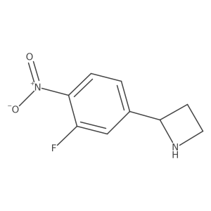 2-(3-Fluoro-4-nitrophenyl)azetidine Structure