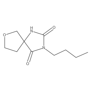 3-Butyl-7-oxa-1,3-diazaspiro[4.4]nonane-2,4-dione Structure