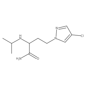 4-(4-Chloro-1h-pyrazol-1-yl)-2-(isopropylamino)butanamide Structure