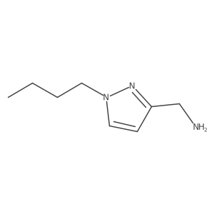 1-(1-butyl-1H-pyrazol-3-yl)methanamine结构式