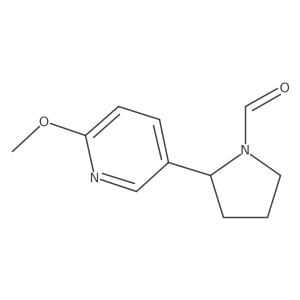 2-(6-Methoxypyridin-3-yl)pyrrolidine-1-carbaldehyde结构式