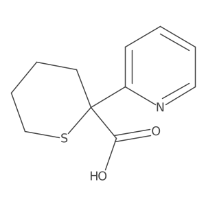 2-(Pyridin-2-yl)tetrahydro-2H-thiopyran-2-carboxylic acid结构式