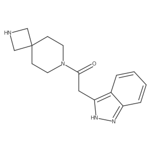 1-(2,7-diazaspiro[3.5]nonan-7-yl)-2-(2H-indazol-3-yl)ethanone结构式