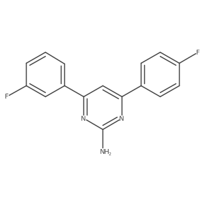 4-(3-Fluorophenyl)-6-(4-fluorophenyl)pyrimidin-2-amine Structure