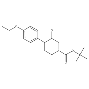 Tert-butyl 4-(4-ethoxyphenyl)-3-hydroxypiperidine-1-carboxylate Structure