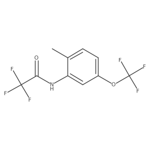 N-[2-Methyl-5-(trifluoromethoxy)phenyl]-2,2,2-trifluoroacetamide结构式