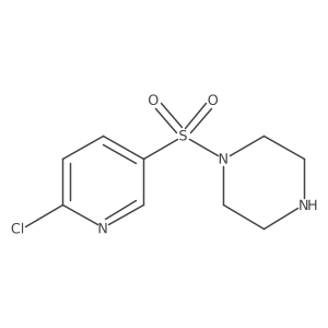 1-((6-Chloropyridin-3-yl)sulfonyl)piperazine Structure