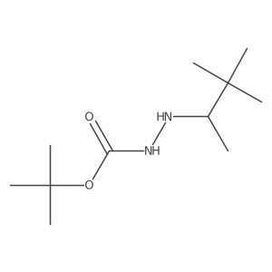 Hydrazinecarboxylic acid, 2-(1,2,2-trimethylpropyl)-, 1,1-dimethylethyl ester结构式