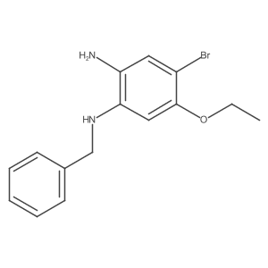 1-N-Benzyl-4-bromo-5-ethoxybenzene-1,2-diamine Structure