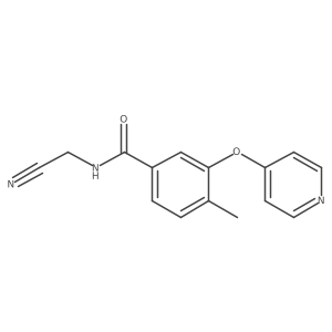 N-(cyanomethyl)-4-methyl-3-(pyridin-4-yloxy)benzamide结构式