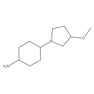 (S)-4-(3-Methoxypyrrolidin-1-YL)cyclohexanamine结构式