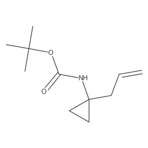 tert-butyl N-[1-(prop-2-en-1-yl)cyclopropyl]carbamate Structure