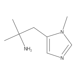 1,1-Dimethyl-2-(1-methyl-1H-imidazol-5-YL)ethylamine结构式