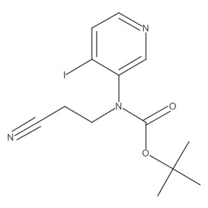 N-(2-cyanoethyl)-N-(4-iodo-3-pyridinyl)carbamic acid 1,1-dimethylethyl ester结构式
