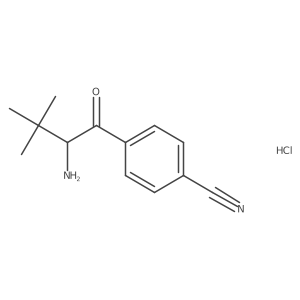 4-(2-Amino-3,3-dimethylbutanoyl)benzonitrile hydrochloride Structure