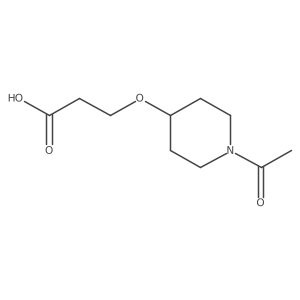 3-[(1-Acetylpiperidin-4-yl)oxy]propanoic acid Structure