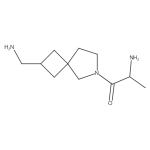 2-Amino-1-(2-(aminomethyl)-6-azaspiro[3.4]octan-6-yl)propan-1-one Structure